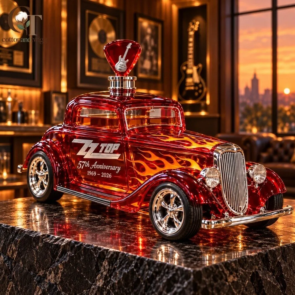 ZZ Top 57th Anniversary Whiskey Decanter 2026 6 ZZ Top 57th Anniversary Whiskey Decanter 2026